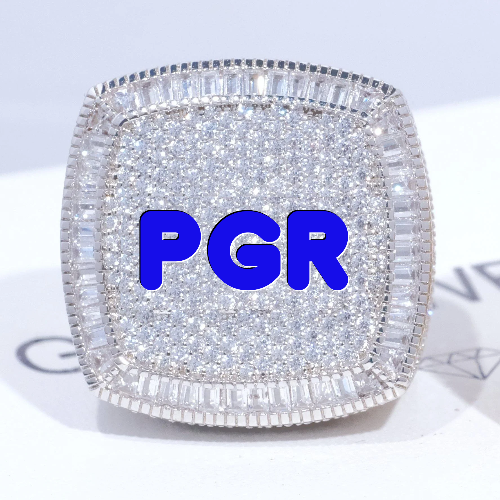 CUSTOM LETTER 3D ICED RING