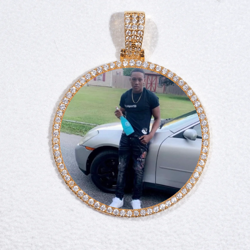 MEDIUM 3D CIRCLE CUSTOM PICTURE PENDANT