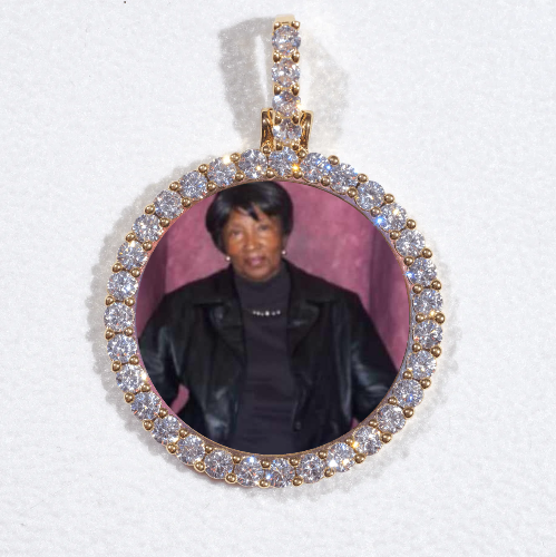 3D CIRCLE CUSTOM PICTURE PENDANT SMALL SIZE