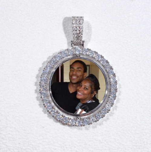 3D Spinning 2-Faced Custom Picture Pendant
