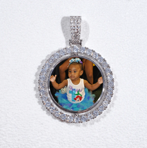 3D Spinning 2-Faced Custom Picture Pendant