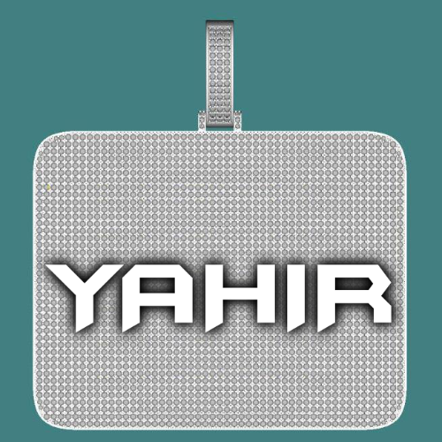 CUSTOM LETTER NECKLACE 3D BIG SQUARE