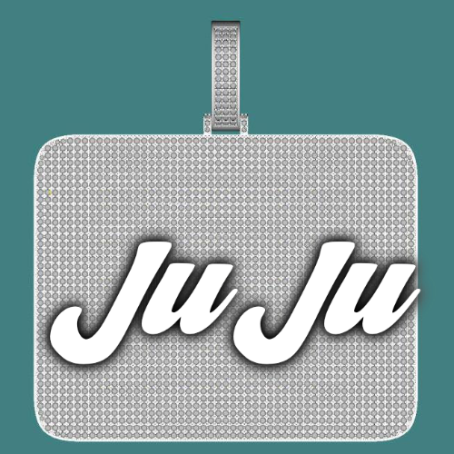 CUSTOM LETTER NECKLACE 3D BIG SQUARE