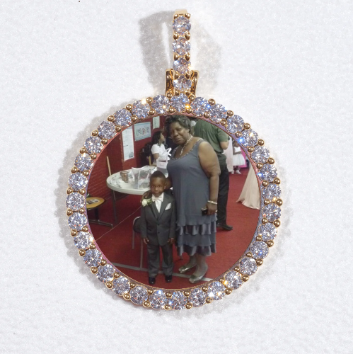 3D CIRCLE CUSTOM PICTURE PENDANT SMALL SIZE