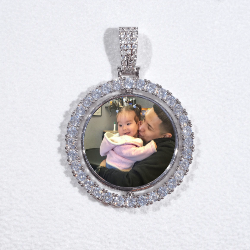 3D Spinning 2-Faced Custom Picture Pendant