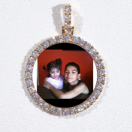 3D CIRCLE CUSTOM PICTURE PENDANT SMALL SIZE
