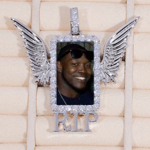 RIP WING 3D CUSTOM PICTURE PENDANT