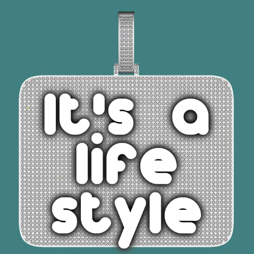 CUSTOM LETTER NECKLACE 3D BIG SQUARE