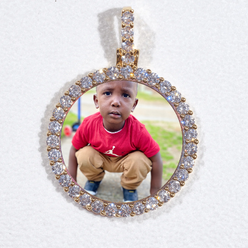 3D CIRCLE CUSTOM PICTURE PENDANT SMALL SIZE