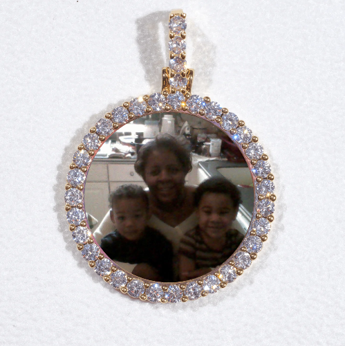 3D CIRCLE CUSTOM PICTURE PENDANT SMALL SIZE