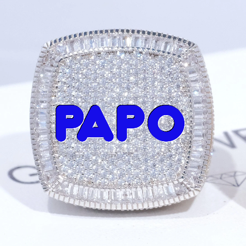 CUSTOM LETTER 3D ICED RING