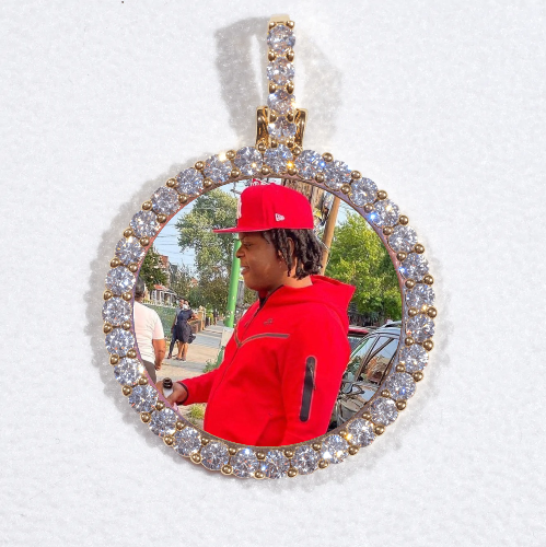 3D CIRCLE CUSTOM PICTURE PENDANT SMALL SIZE