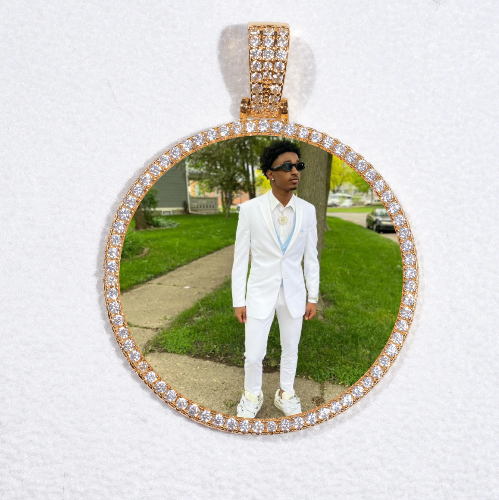 MEDIUM 3D CIRCLE CUSTOM PICTURE PENDANT