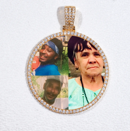 MEDIUM 3D CIRCLE CUSTOM PICTURE PENDANT