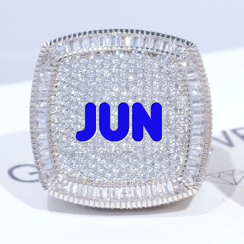 CUSTOM LETTER 3D ICED RING