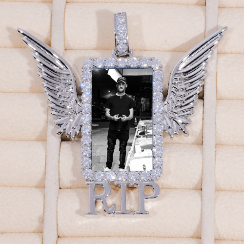 RIP WING 3D CUSTOM PICTURE PENDANT