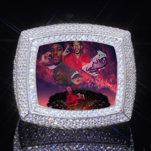 3D CUSTOM PICTURE ICED RING