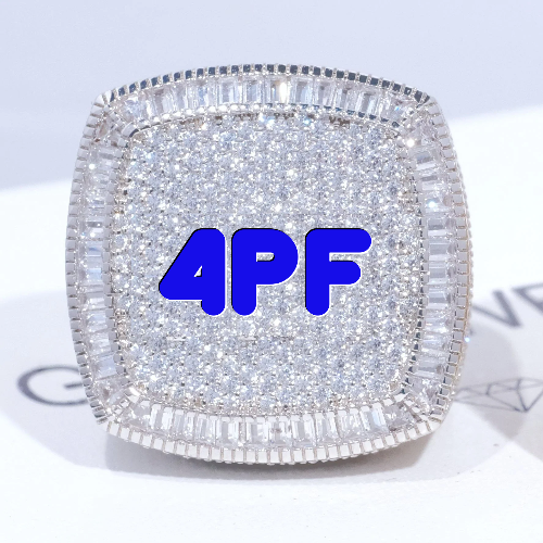 CUSTOM LETTER 3D ICED RING