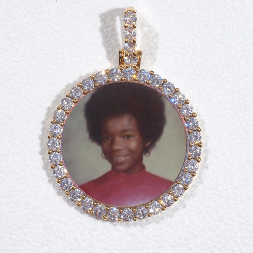 3D CIRCLE CUSTOM PICTURE PENDANT SMALL SIZE