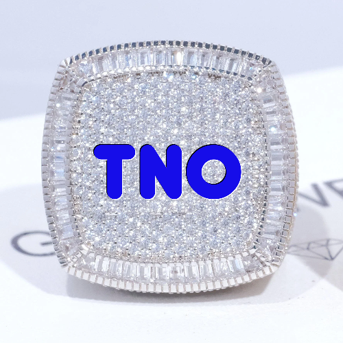 CUSTOM LETTER 3D ICED RING