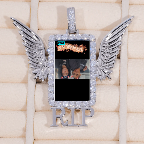 RIP WING 3D CUSTOM PICTURE PENDANT