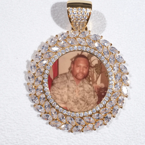 Large 3D Wheat Ear Custom Picture Pendant