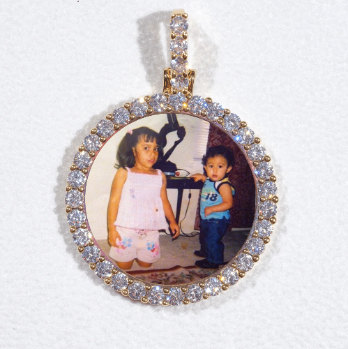 3D CIRCLE CUSTOM PICTURE PENDANT SMALL SIZE