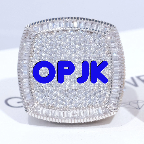 CUSTOM LETTER 3D ICED RING