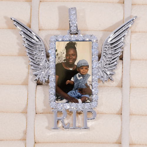 RIP WING 3D CUSTOM PICTURE PENDANT