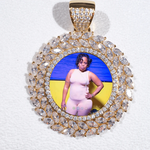Large 3D Wheat Ear Custom Picture Pendant