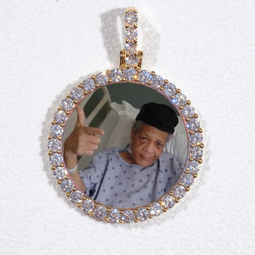 3D CIRCLE CUSTOM PICTURE PENDANT SMALL SIZE