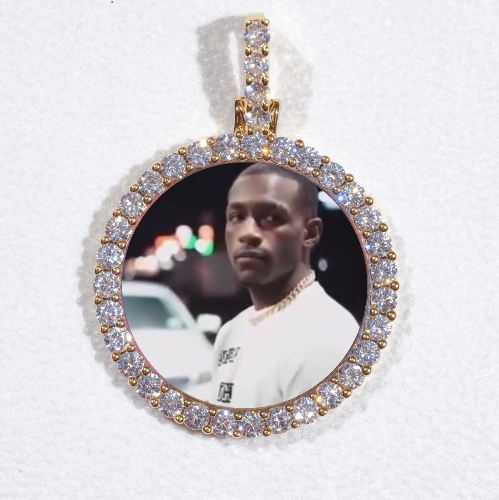 3D CIRCLE CUSTOM PICTURE PENDANT SMALL SIZE