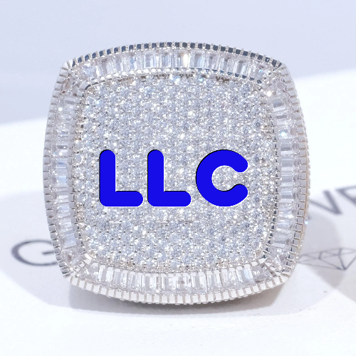 CUSTOM LETTER 3D ICED RING