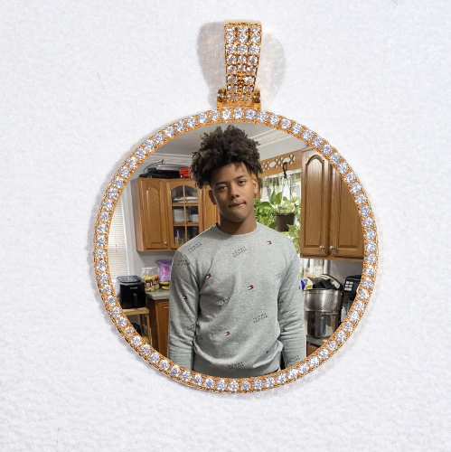 MEDIUM 3D CIRCLE CUSTOM PICTURE PENDANT