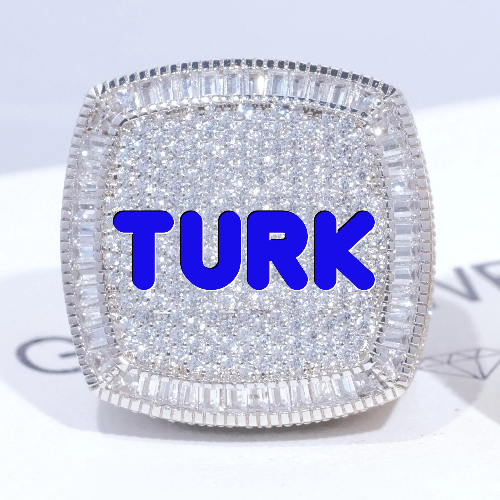 CUSTOM LETTER 3D ICED RING