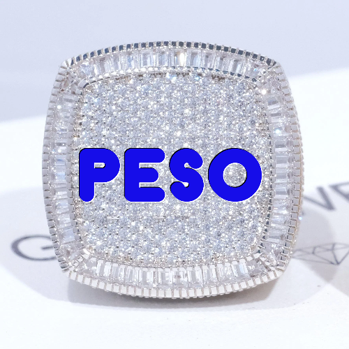 CUSTOM LETTER 3D ICED RING