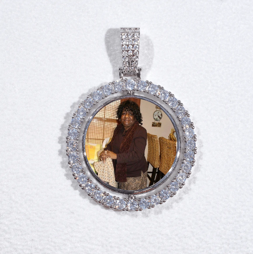 3D Spinning 2-Faced Custom Picture Pendant