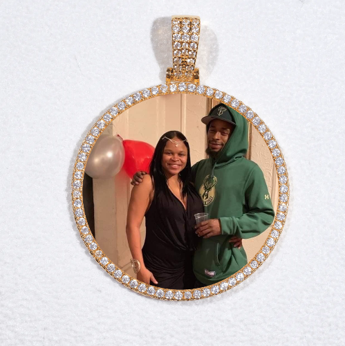 MEDIUM 3D CIRCLE CUSTOM PICTURE PENDANT