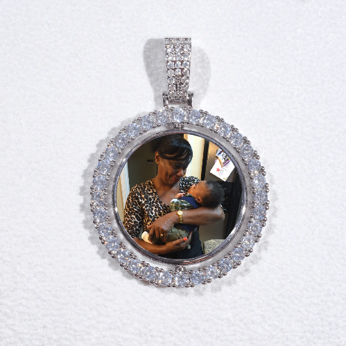 3D Spinning 2-Faced Custom Picture Pendant
