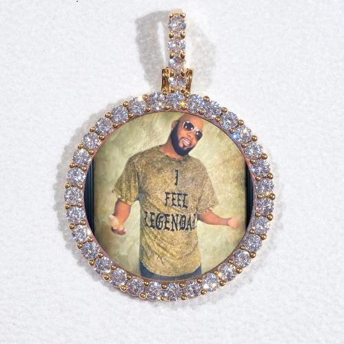 3D CIRCLE CUSTOM PICTURE PENDANT SMALL SIZE