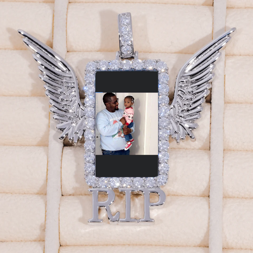 RIP WING 3D CUSTOM PICTURE PENDANT
