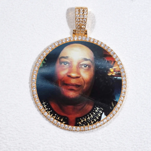 MEDIUM 3D CIRCLE CUSTOM PICTURE PENDANT