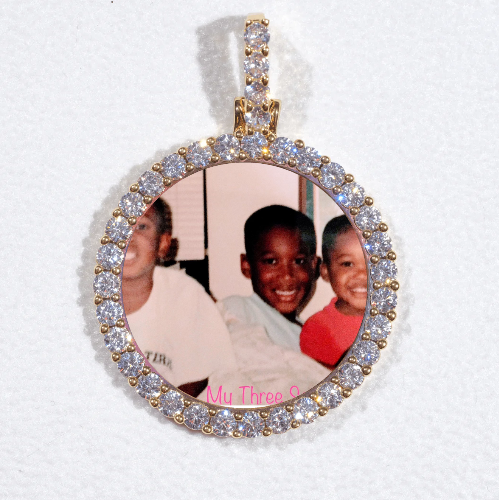 3D CIRCLE CUSTOM PICTURE PENDANT SMALL SIZE