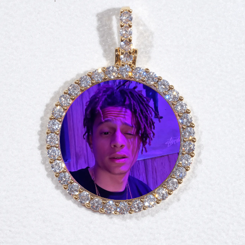 3D CIRCLE CUSTOM PICTURE PENDANT SMALL SIZE
