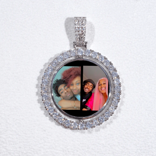 3D Spinning 2-Faced Custom Picture Pendant
