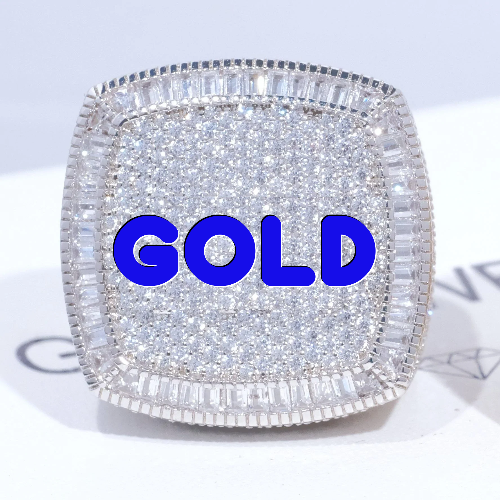 CUSTOM LETTER 3D ICED RING