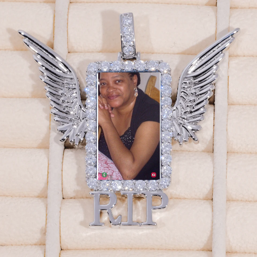 RIP WING 3D CUSTOM PICTURE PENDANT