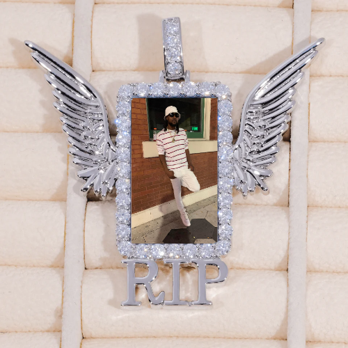 RIP WING 3D CUSTOM PICTURE PENDANT