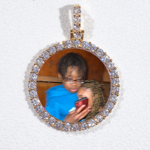 3D CIRCLE CUSTOM PICTURE PENDANT SMALL SIZE