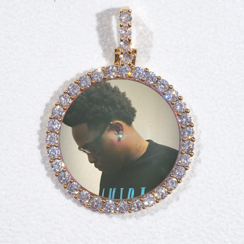 3D CIRCLE CUSTOM PICTURE PENDANT SMALL SIZE